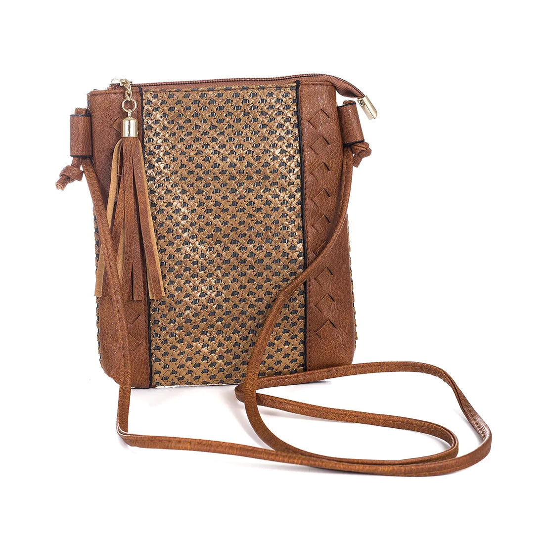 All The Feels Woven Strap Sling Bag