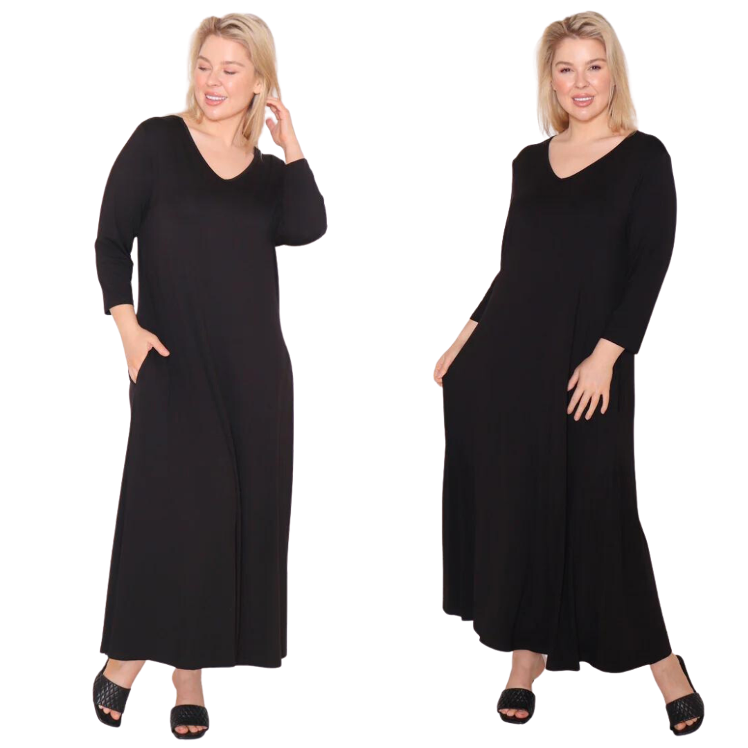 Raya Bamboo Dress - Black – Love Nelli