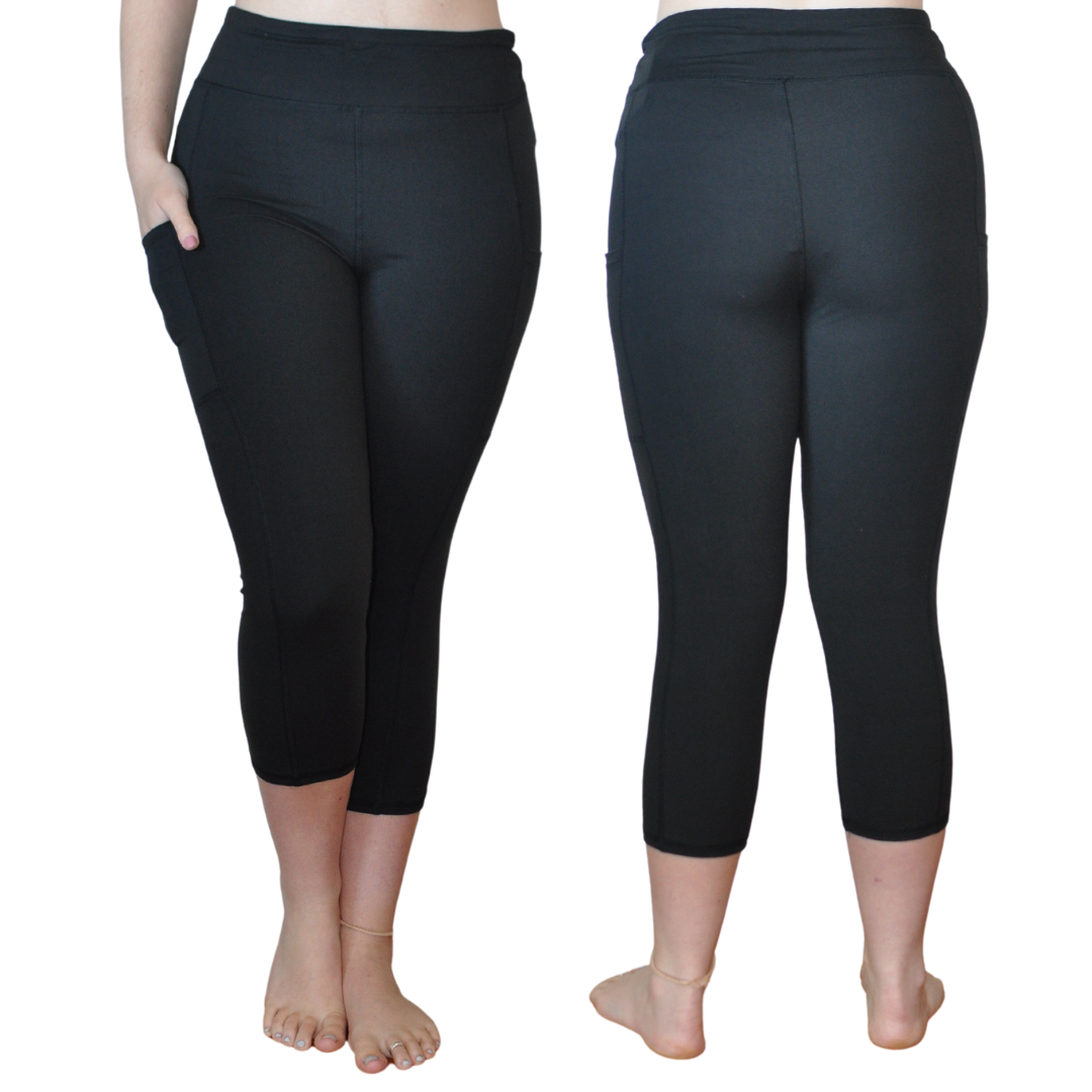 Pocket Leggings Capri Black