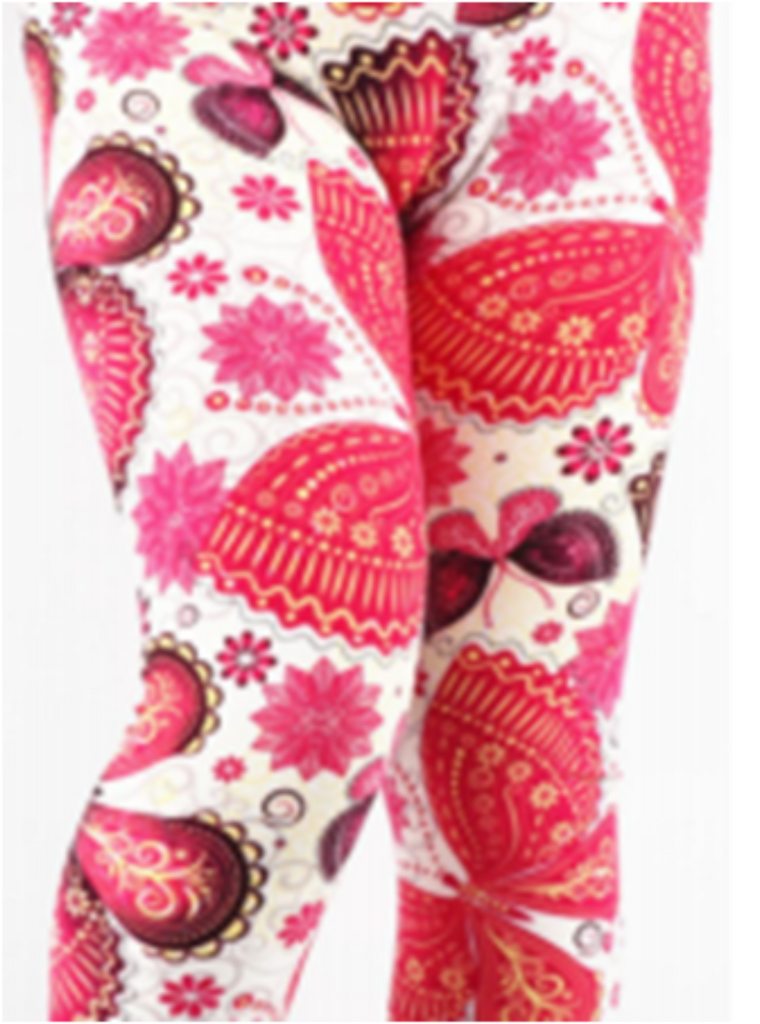 Love Nelli Buttery Soft Leggings With Pink Butterfly