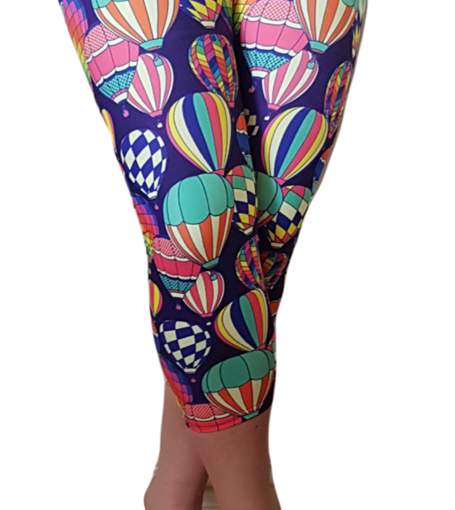 Love Nelli Buttery Soft Capri Leggings With Hot Air Balloons