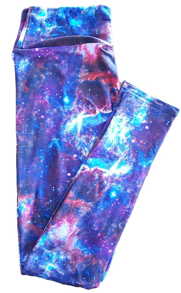Love Nelli Buttery Soft Leggings With Galaxy Space Pattern