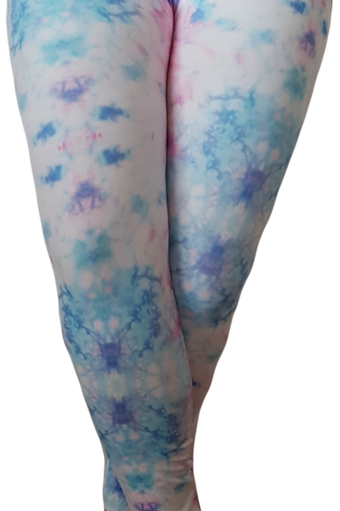 Love Nelli Buttery Soft Leggings With Marbled Pastel Pattern