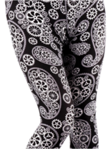 Love Nelli Buttery Soft Leggings With Paisley Cogs