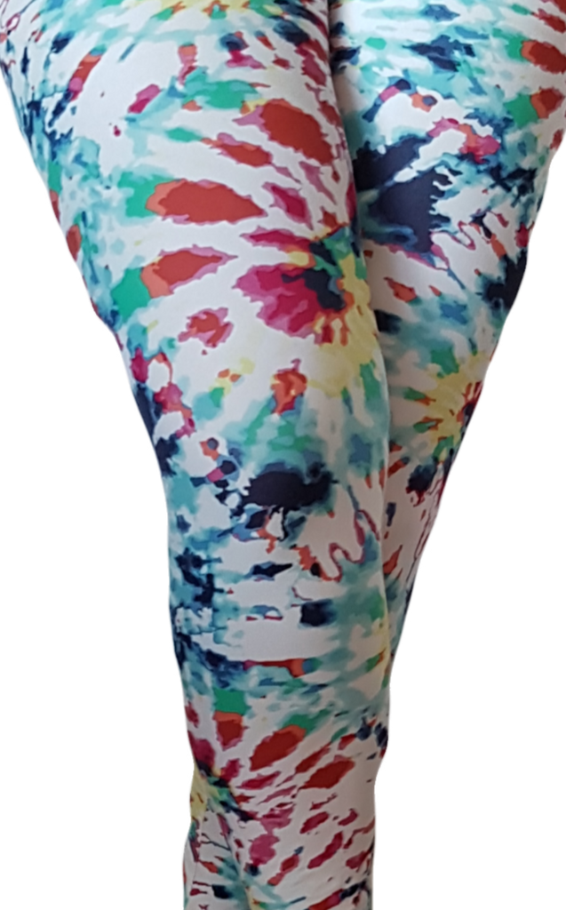 Love Nelli Buttery Soft Leggings With Coloured Tie Dye
