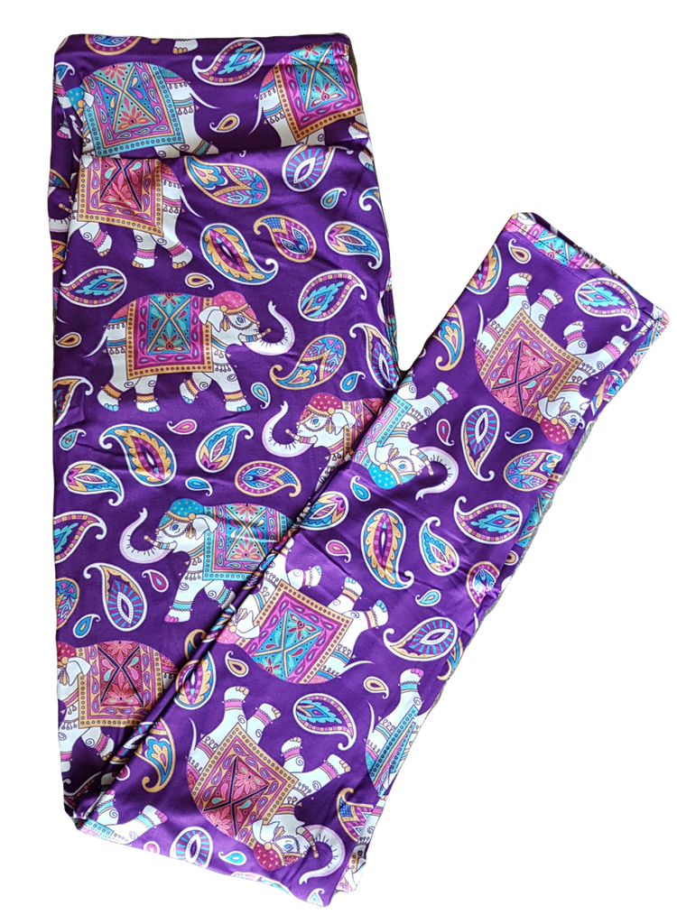 Love Nelli Buttery Soft Leggings With Indian Elephants
