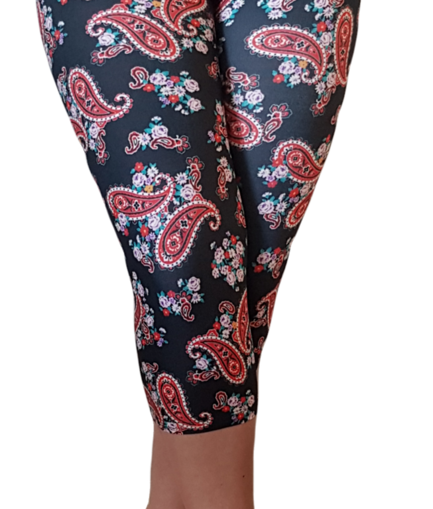 Love Nelli Buttery Soft Leggings With Paisley & Posy