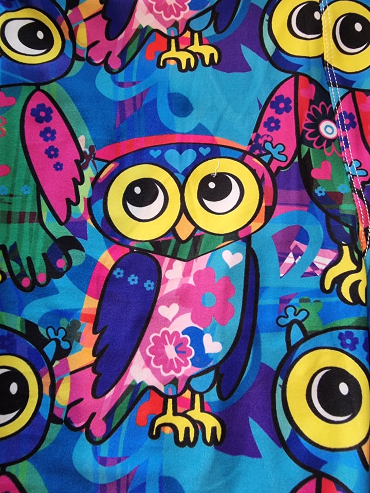 Love Nelli Kids Buttery Soft Leggings With Colourful Owls