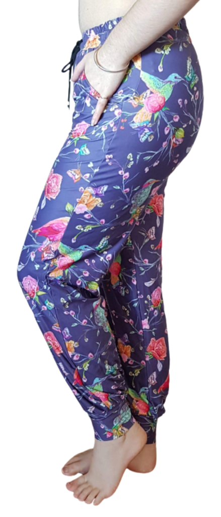 Love Nelli Buttery Soft Joggers With Pockets Birds & Flowers