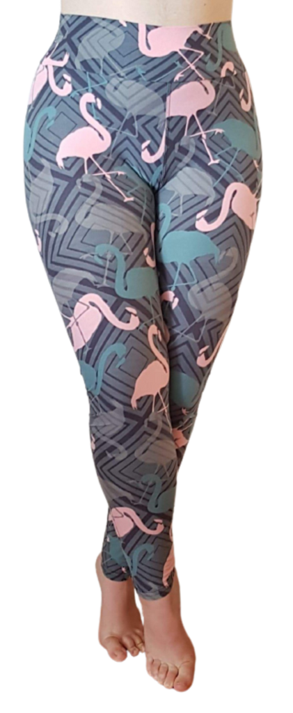 Love Nelli Buttery Soft Leggings With Flamingos