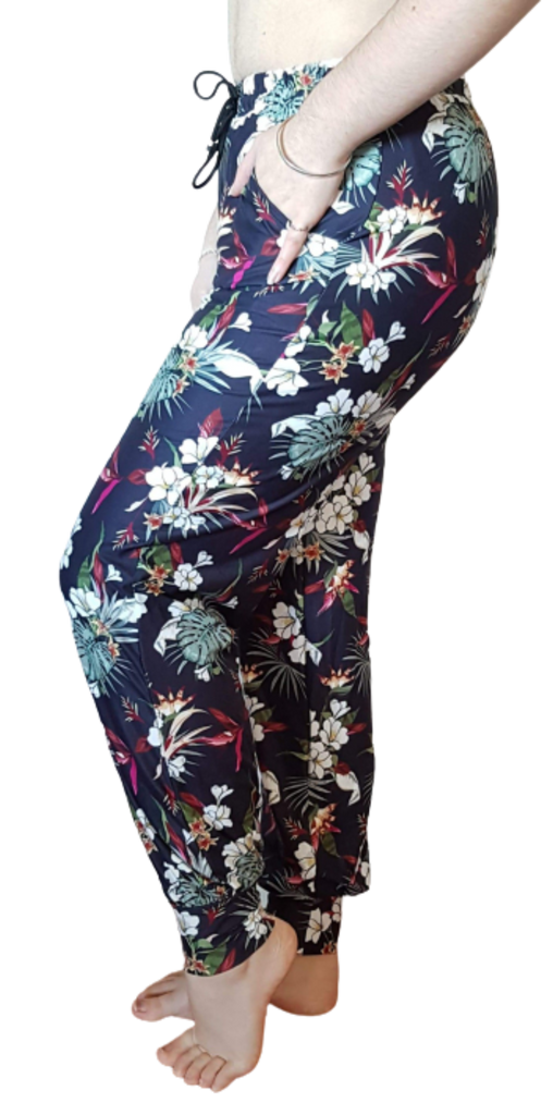 Love Nelli Buttery Soft Joggers With Pockets Floral Oriental Design