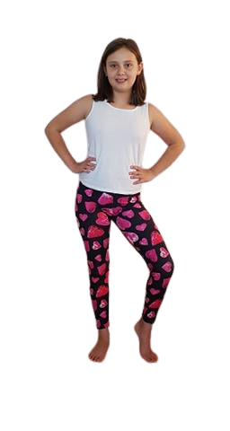 Love Nelli Kids Buttery Soft Leggings With Universe Heart
