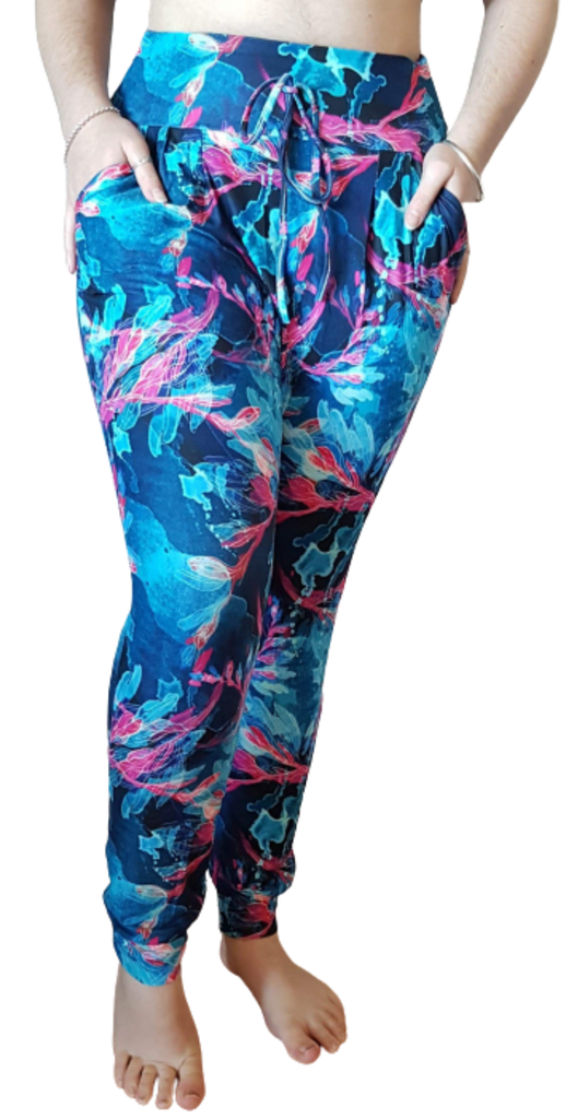 Love Nelli Buttery Soft Joggers With Pockets Watercolour Floral 