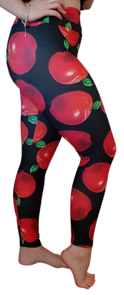 Love Nelli Buttery Soft Leggings With Red Apples