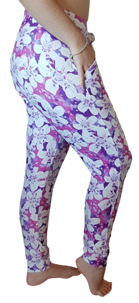 Love Nelli Buttery Soft Joggers With Pockets Hawaiian Pink Flower