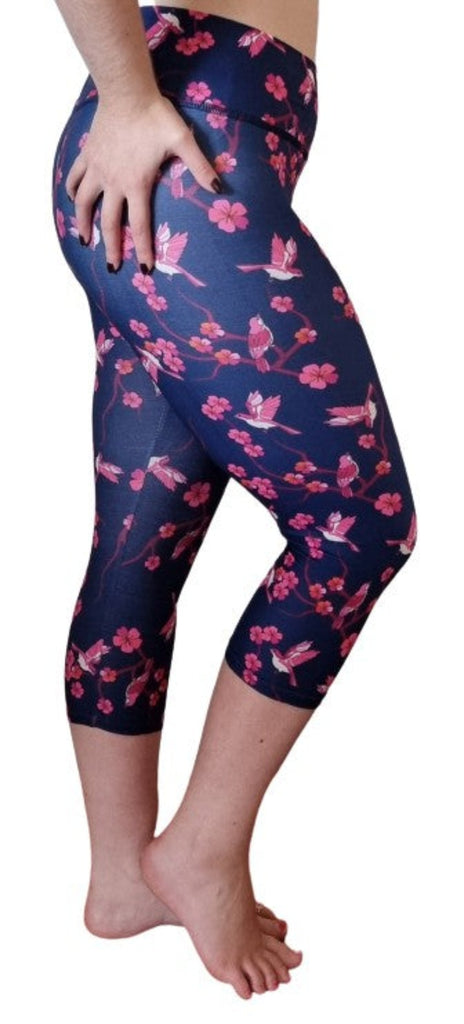 Love Nelli Buttery Soft Leggings With Cherry Blossoms