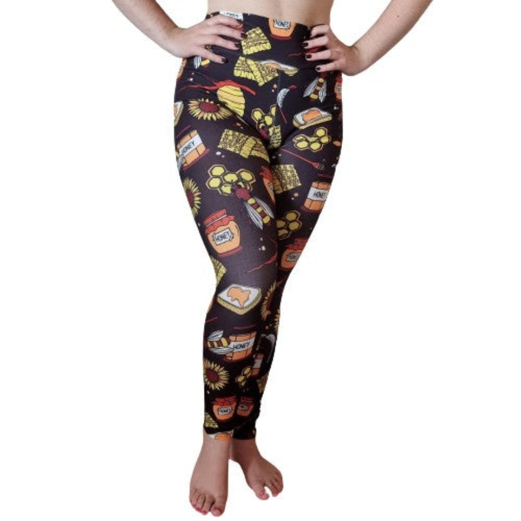 Love Nelli Buttery Soft Leggings With Honey & Bees