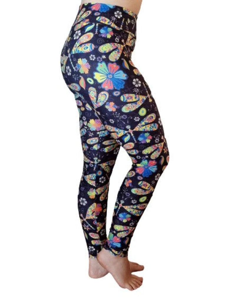 Love Nelli Buttery Soft Leggings With Rainbow Dragonfly