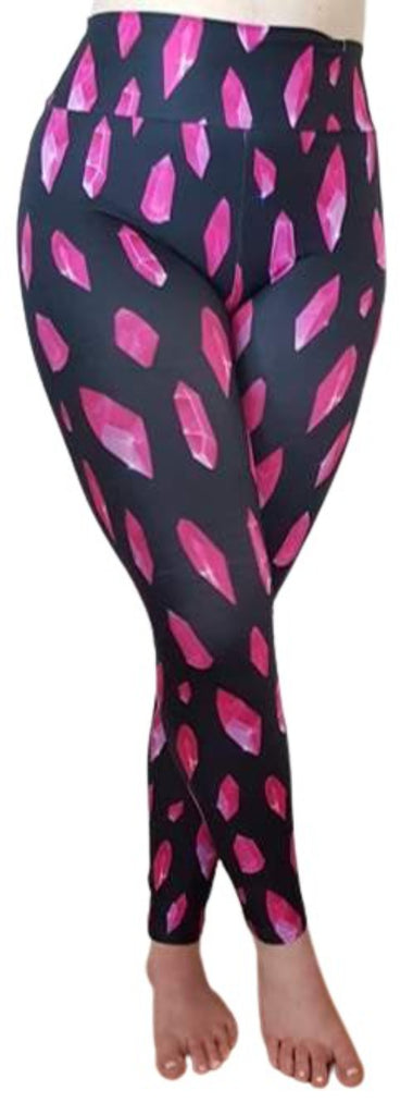 Love Nelli Buttery Soft Leggings With Pink Crystals