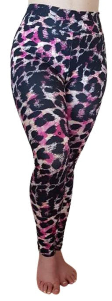 Love Nelli Buttery Soft Leggings With Large Leopard Print 
