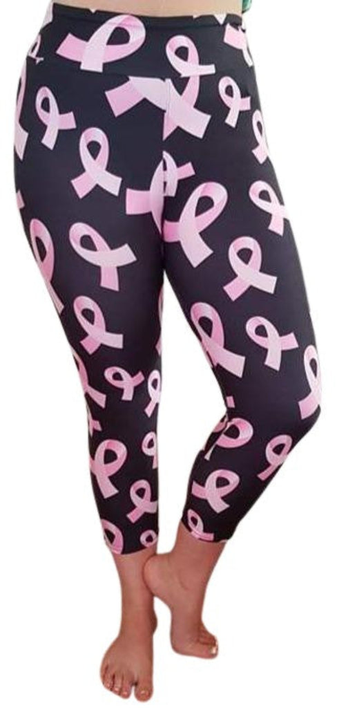 Love Nelli Buttery Soft Leggings With Pink Ribbon