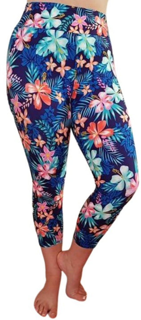 Love Nelli Buttery Soft Leggings With Hibiscus