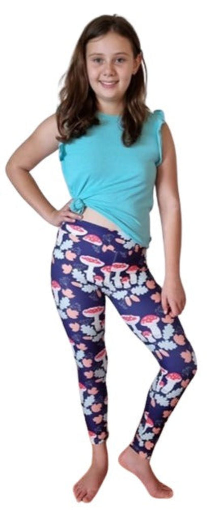 Love Nelli Kids Buttery Soft Leggings With Toadstools