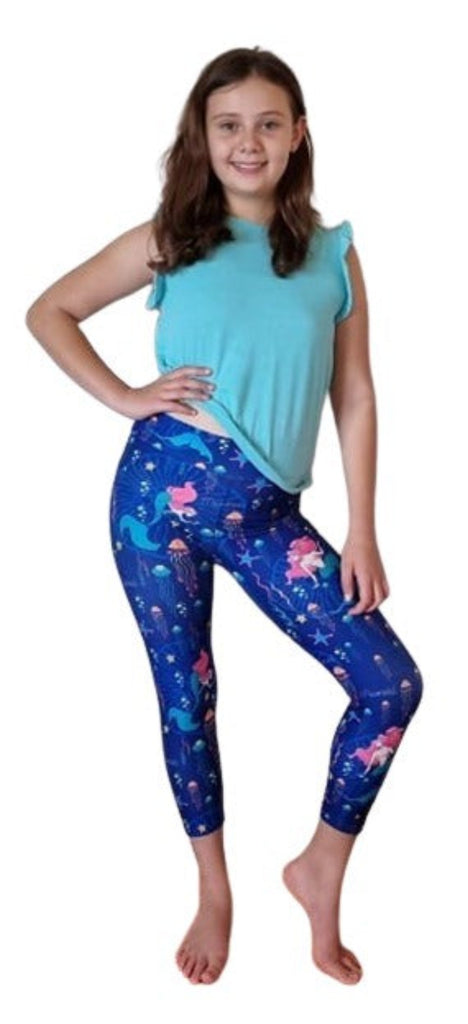 Love Nelli Kids Buttery Soft Leggings With Mermaid