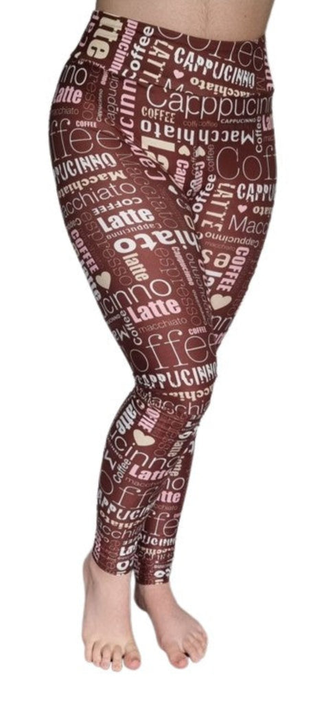 Love Nelli Buttery Soft Leggings With Coffee Words