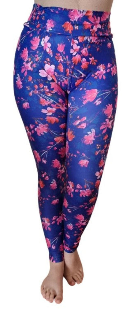 Love Nelli Buttery Soft Leggings With Pink Flowers