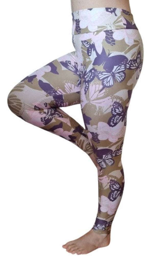 Love Nelli Buttery Soft Leggings Camo With Butterflies