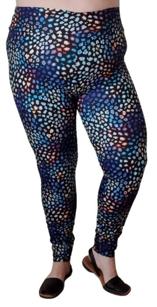 Love Nelli Buttery Soft Leggings With Kaliedoscope Leopard Print