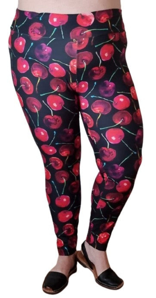Love Nelli Buttery Soft Leggings With Cherries