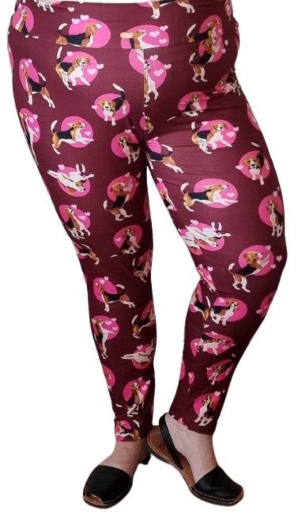 Love Nelli Buttery Soft Leggings With Beagles