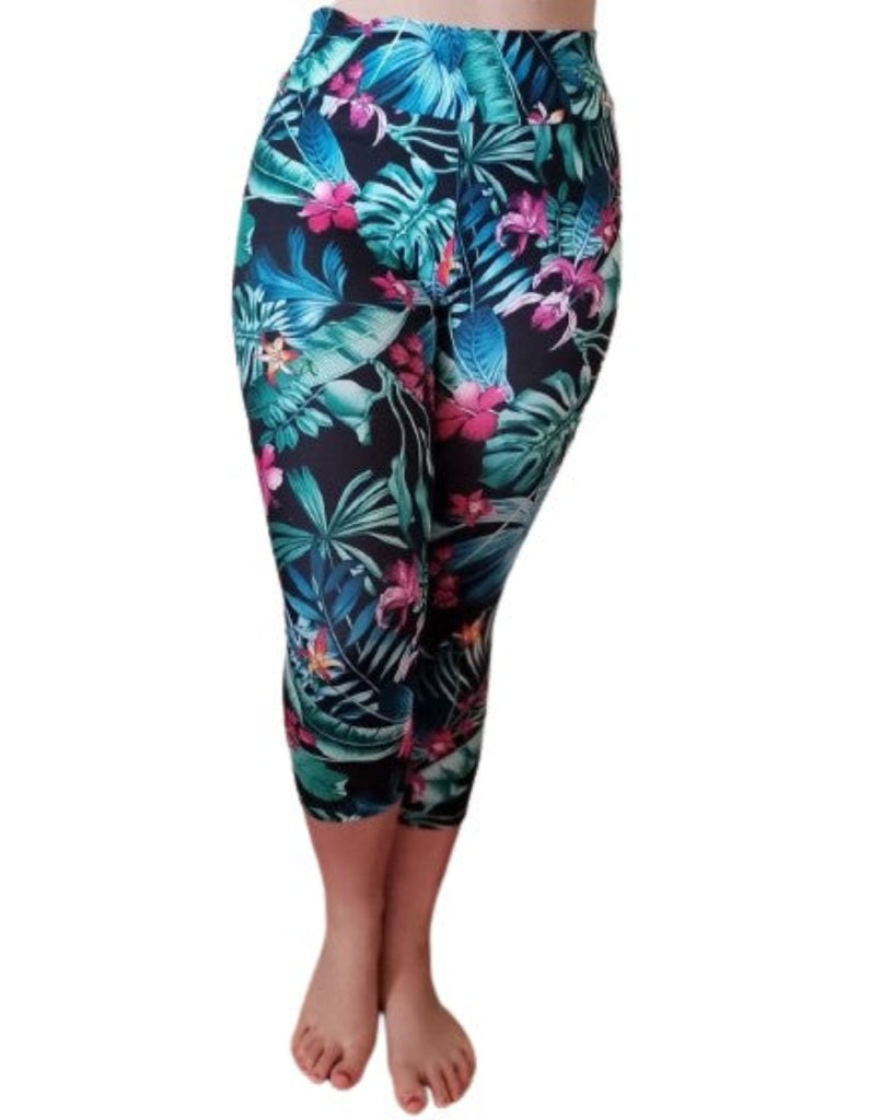Love Nelli Buttery Soft Leggings With Tropical Flowers