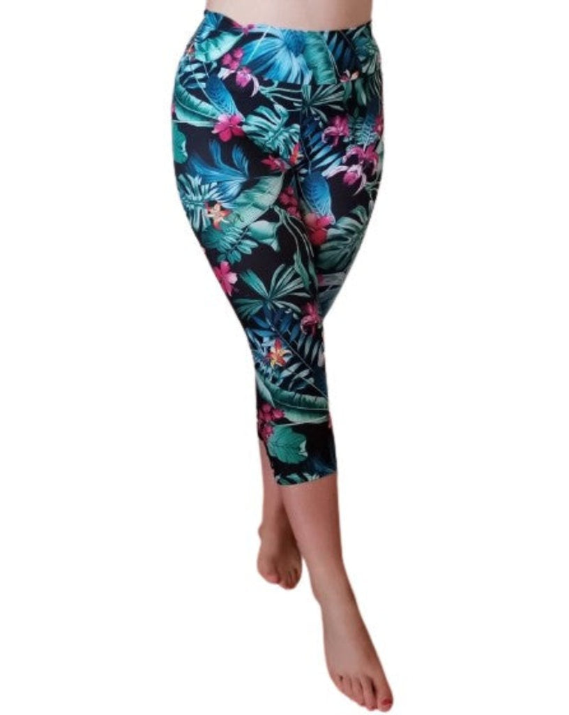 Love Nelli Buttery Soft Leggings With Tropical Flowers
