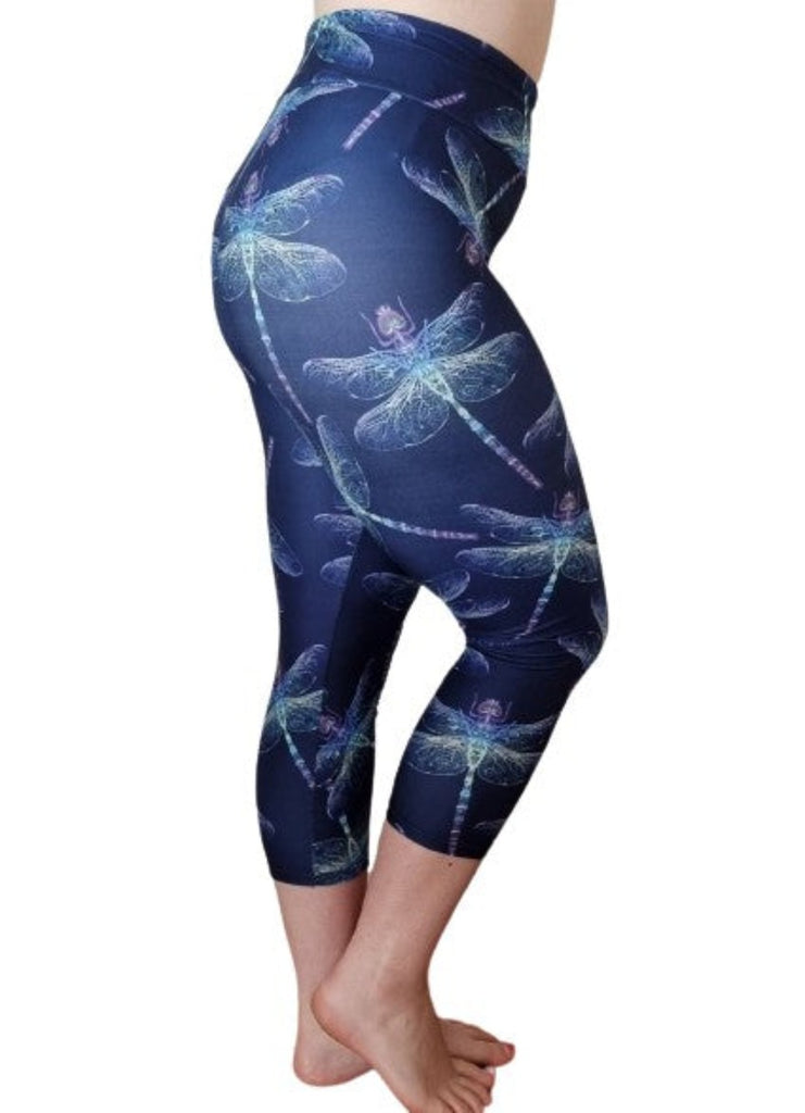 Love Nelli Buttery Soft Capri Leggings With Dragonflies