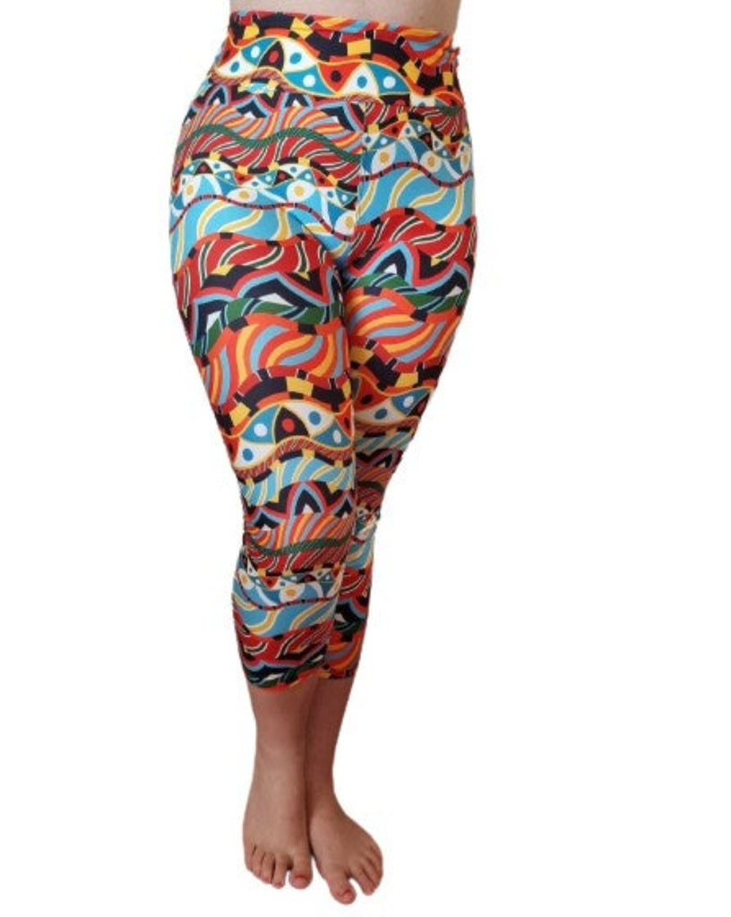 Love Nelli Buttery Soft Leggings With Different Patterned Stripes